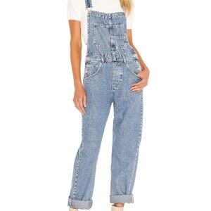 We The Free Ziggy Light Blue Denim Overalls